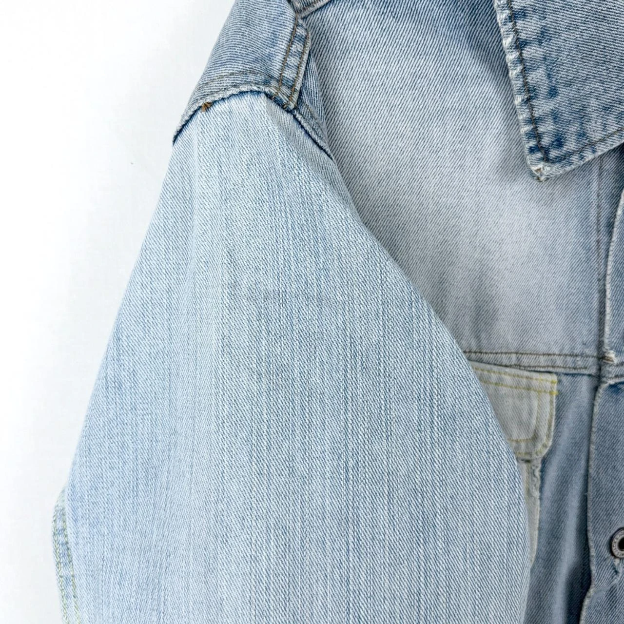 Jack & Jones Chaqueta de Denim Vintage Wash Talla L Azul Claro con Bolsillos en Contraste – photo 7